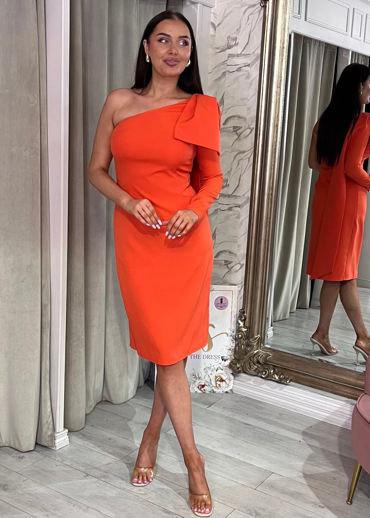 “Rudi” Dress In Orange
