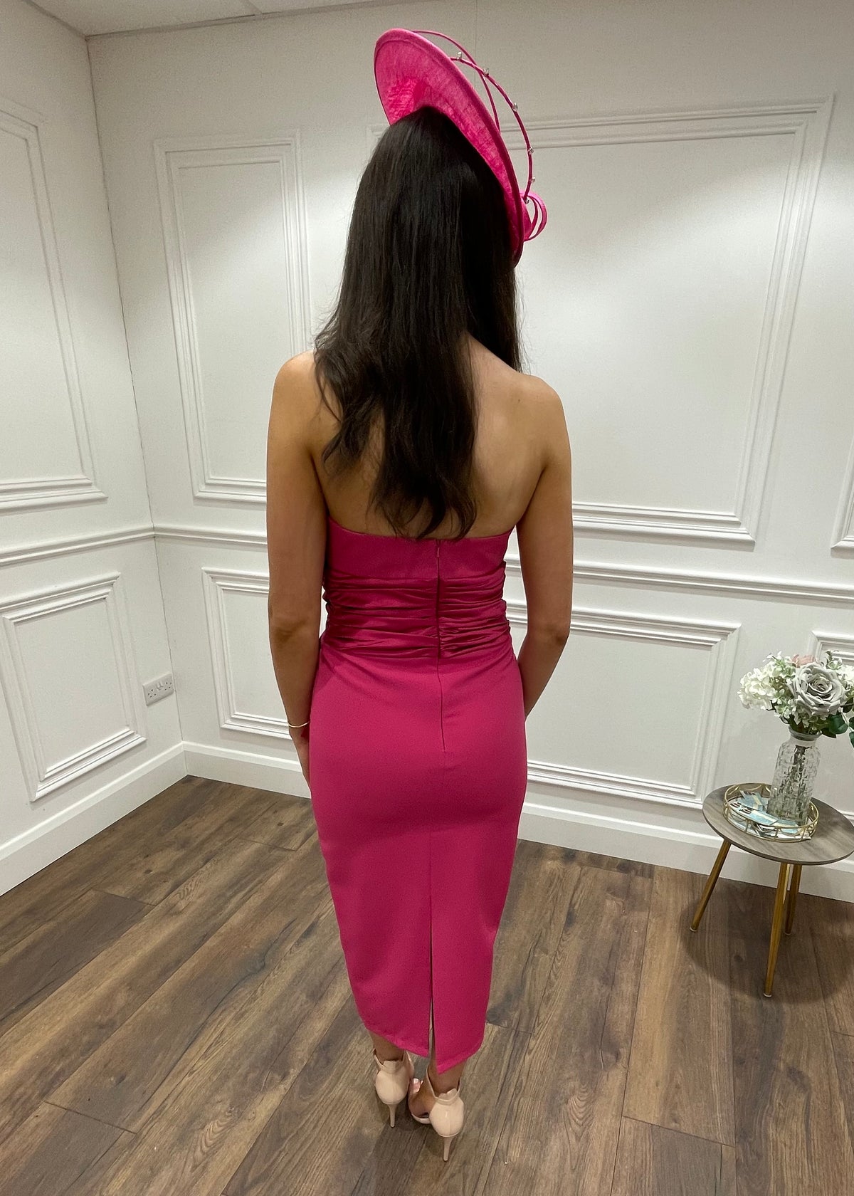 “Sienna” Bow Dress In Pink