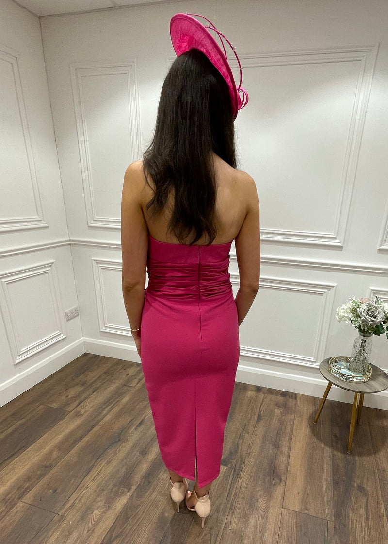 “Sienna” Bow Dress In Pink
