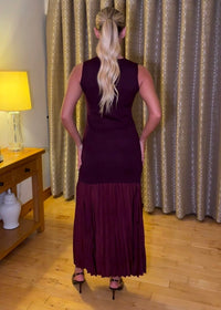 “Lexi” Two Piece In Burgundy