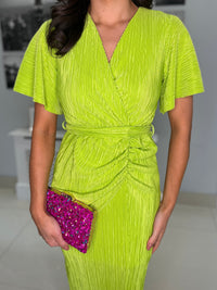 “Tabby” Dress In Lime
