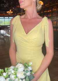 “Beatrice” Bridesmaid Dress In Buttercup