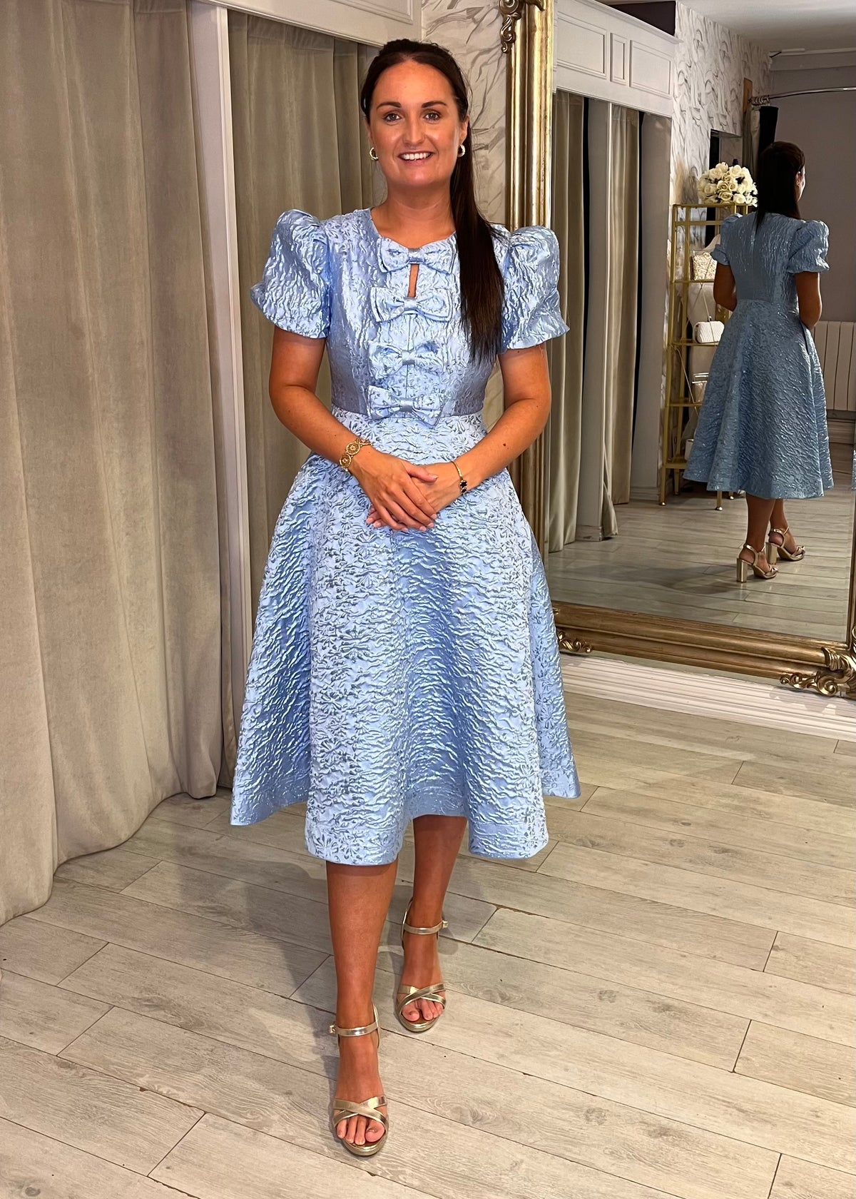 "Priya" Dress In Powder blue