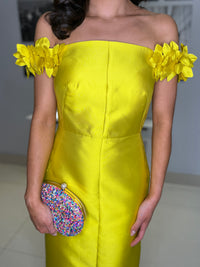 “Lillian” Dress In Yellow