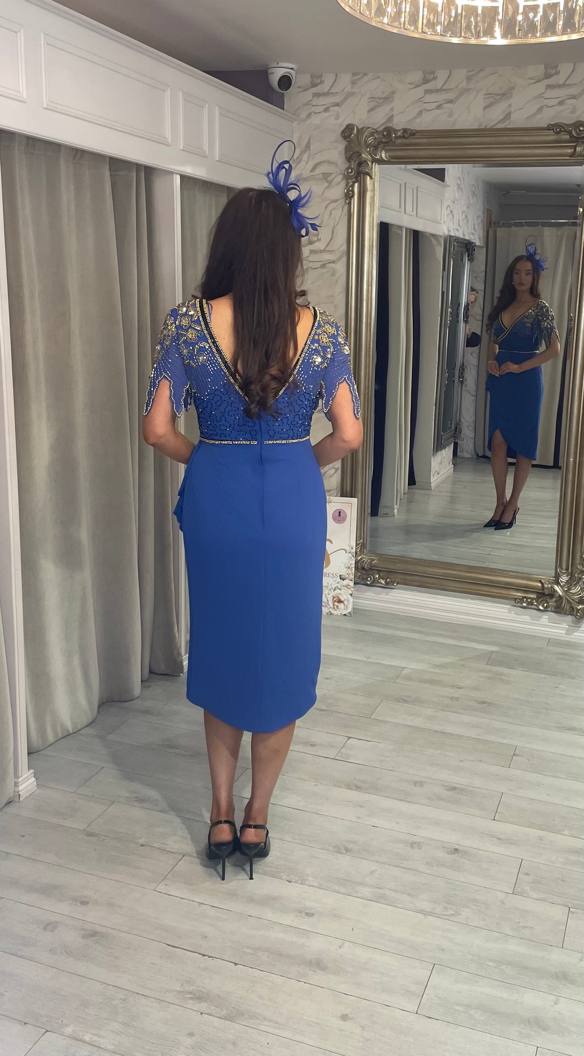 "Saffron" Dress In Blue