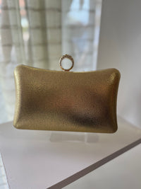 "Willow" Handbag In Gold & Pearl