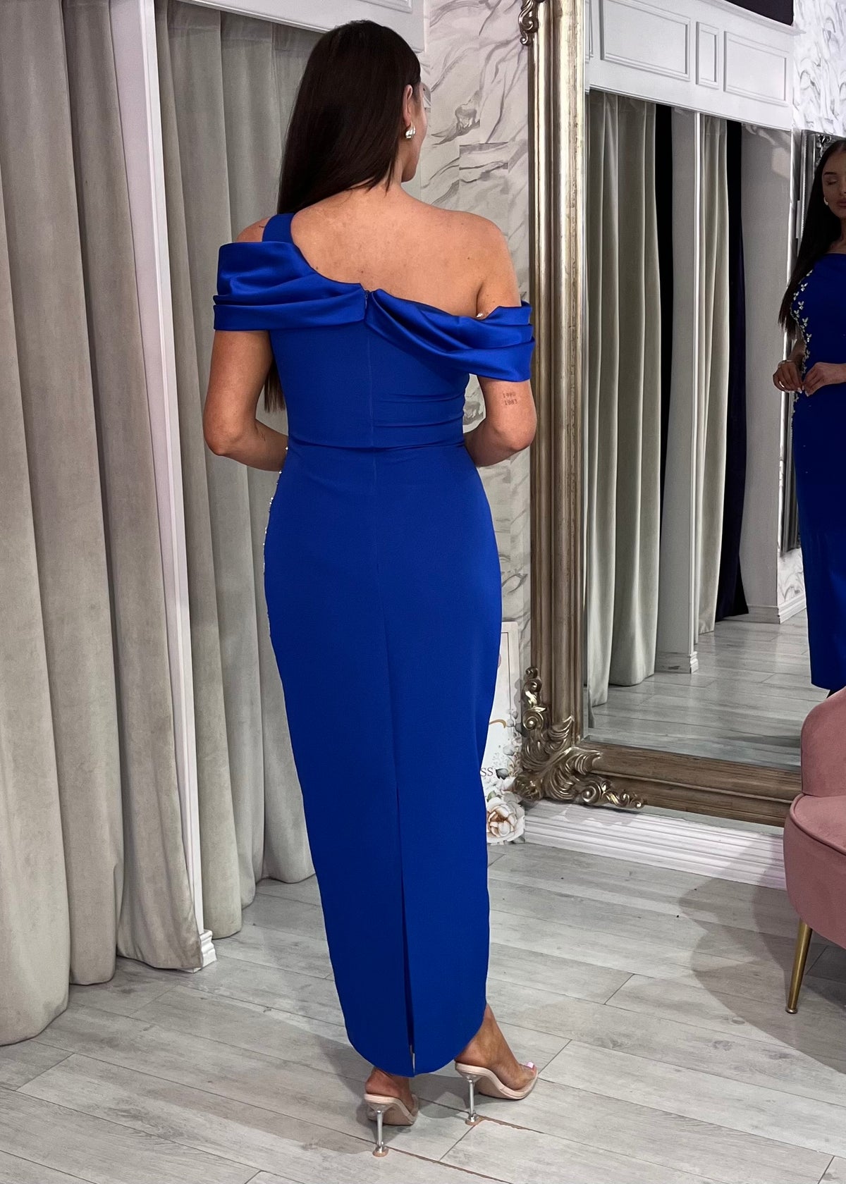 “Mica” Dress In Blue