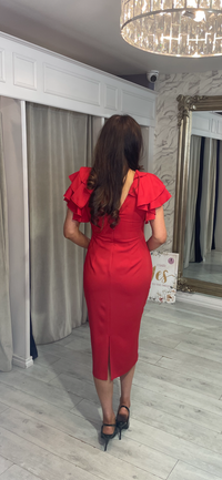 "Sama" Dress In Red