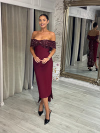 “Noelle” in Burgundy