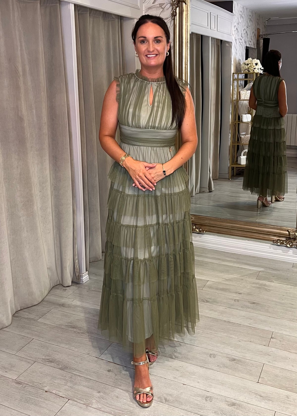 "Valentina" Dress In Green