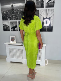 “Tabby” Dress In Lime