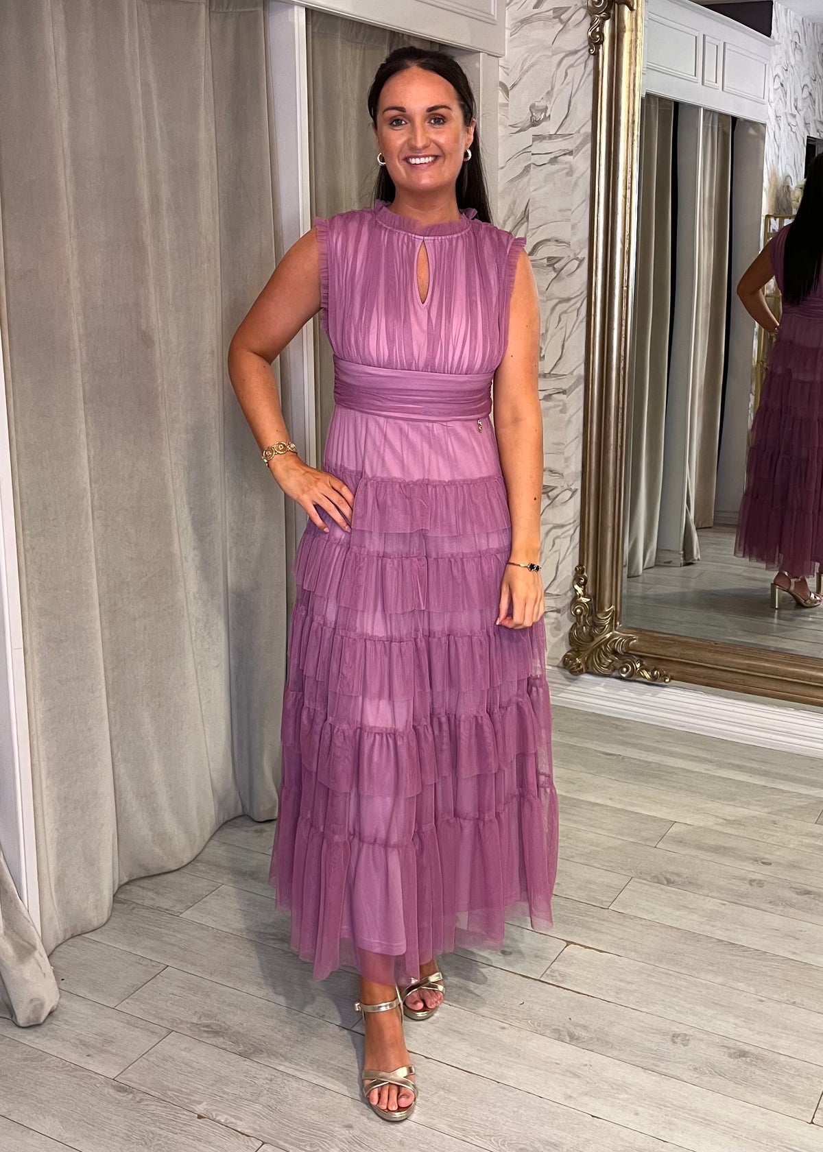 "Valentina " Dress In Light Purple