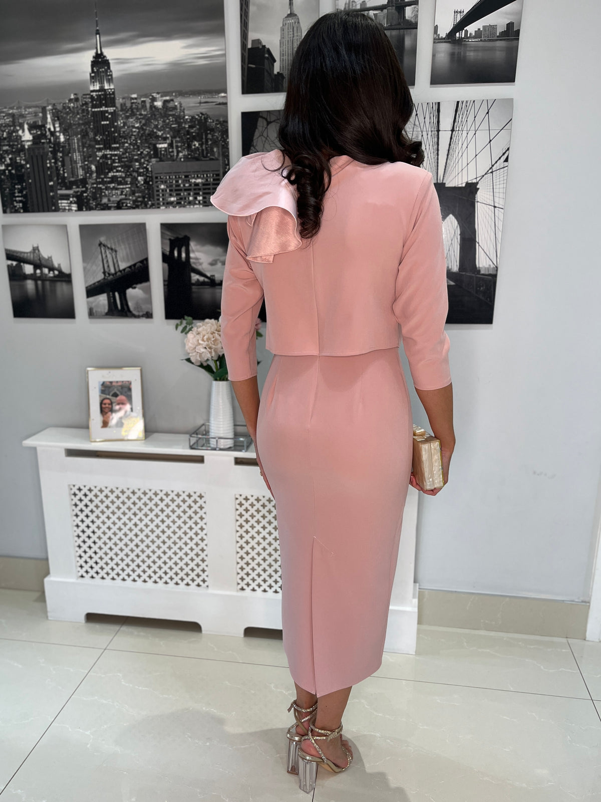 “Mabel” Dress In Blush