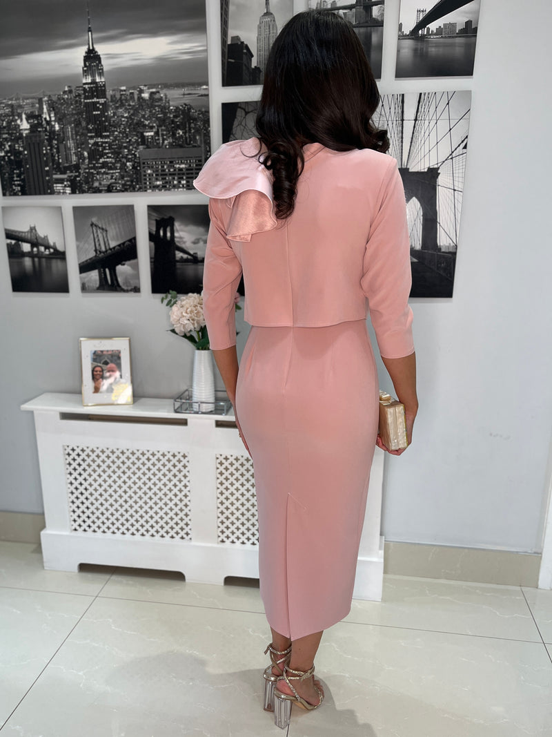 “Mabel” Dress In Blush