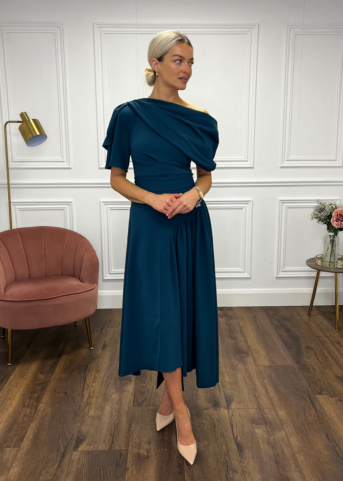 “Francesca” Dress In Teal