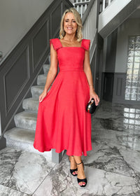 “Helena” Dress In Red