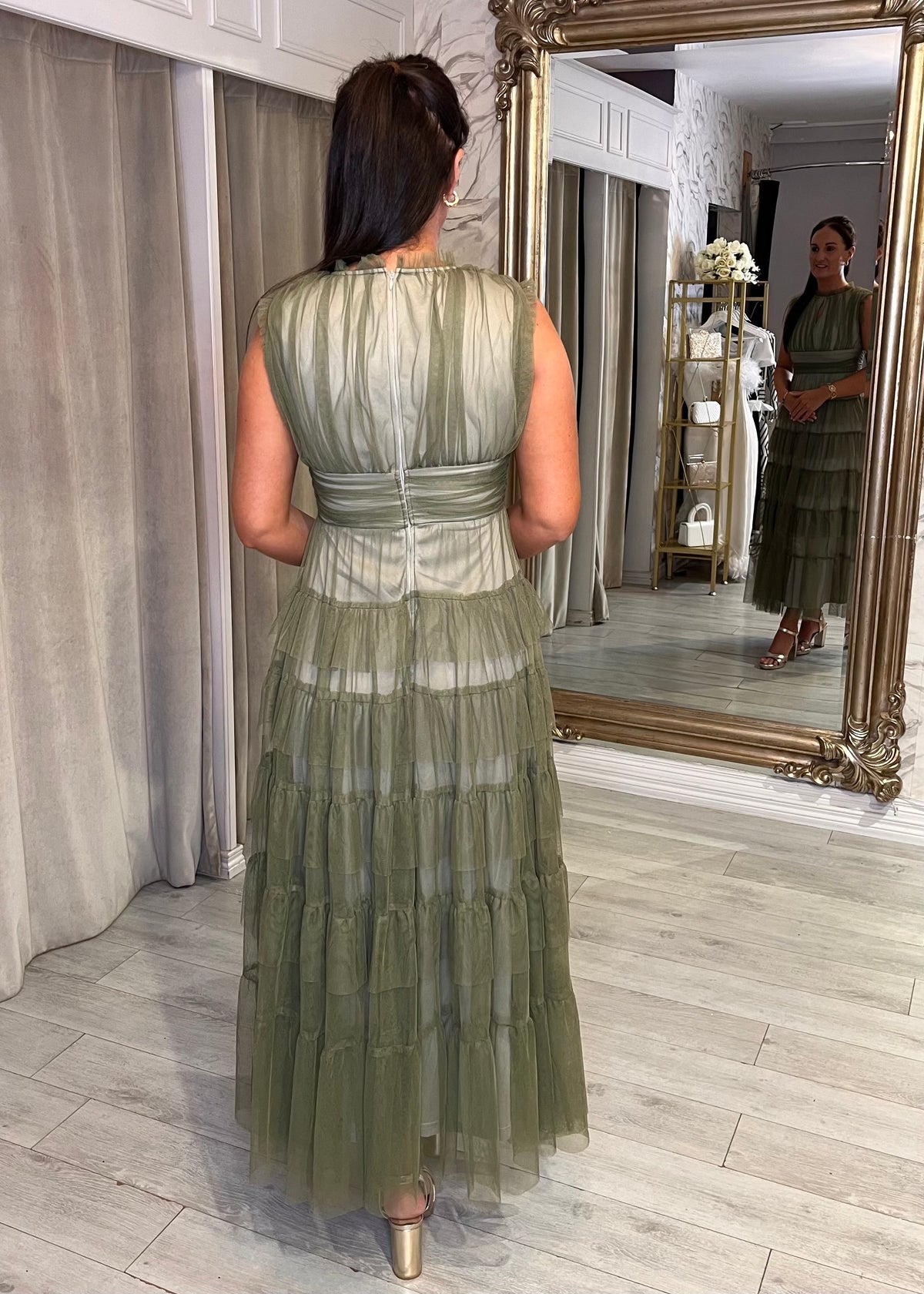 "Valentina" Dress In Green