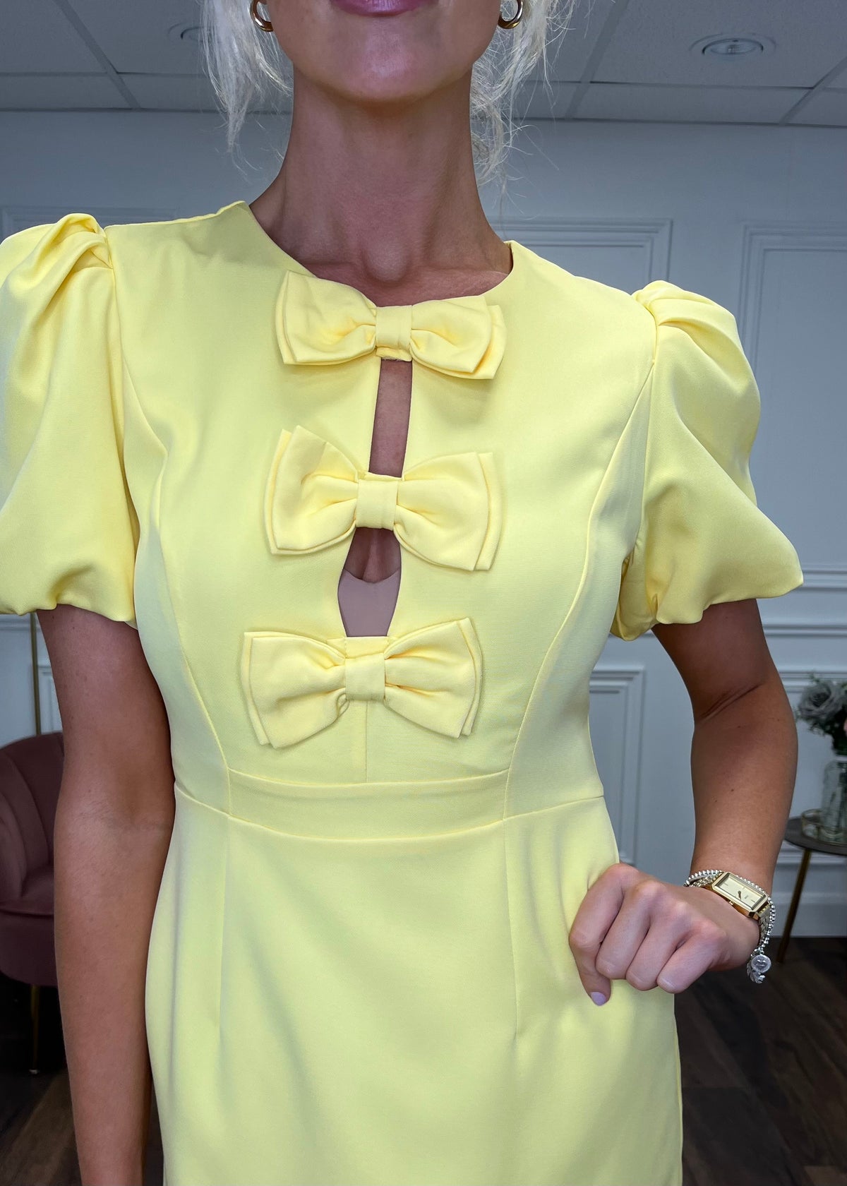 “Perri” Dress In Yellow