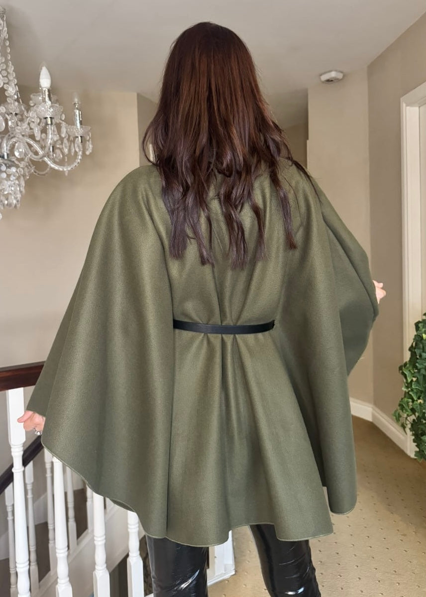 “Nelly” Cape In Khaki