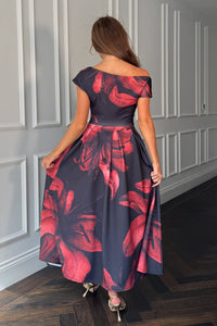 “Betty” Dress In Black Floral