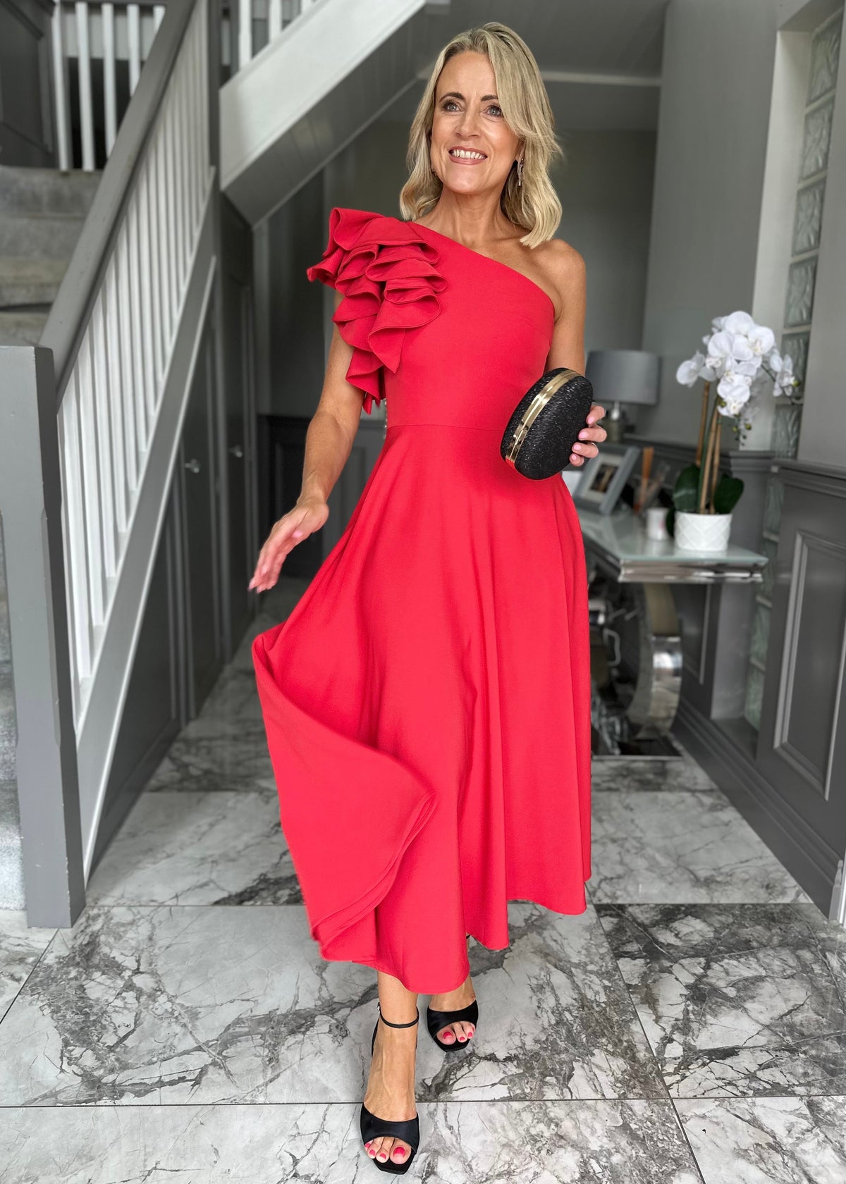 “Penelope” Dress In Red