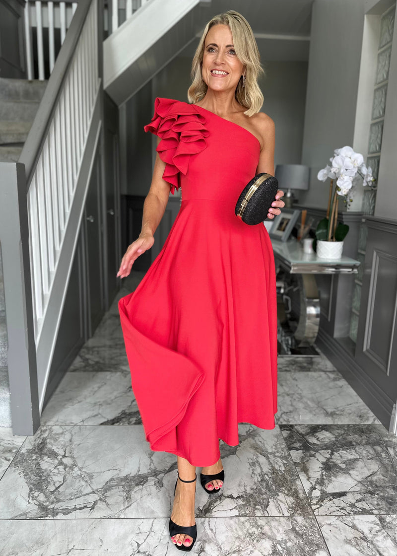 “Penelope” Dress In Red