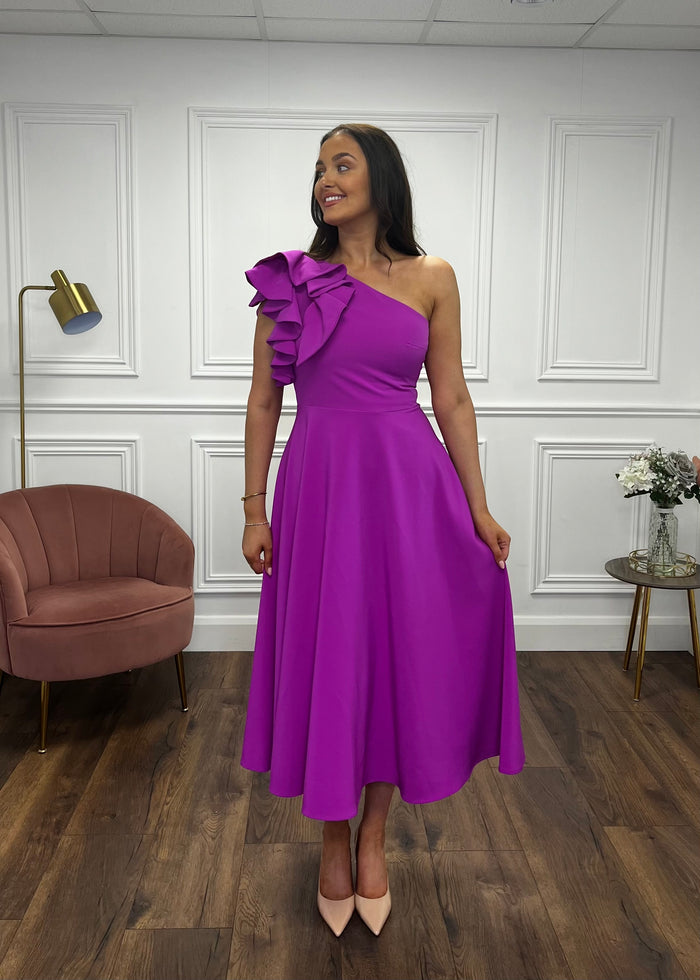 “Penelope” Dress In Magenta