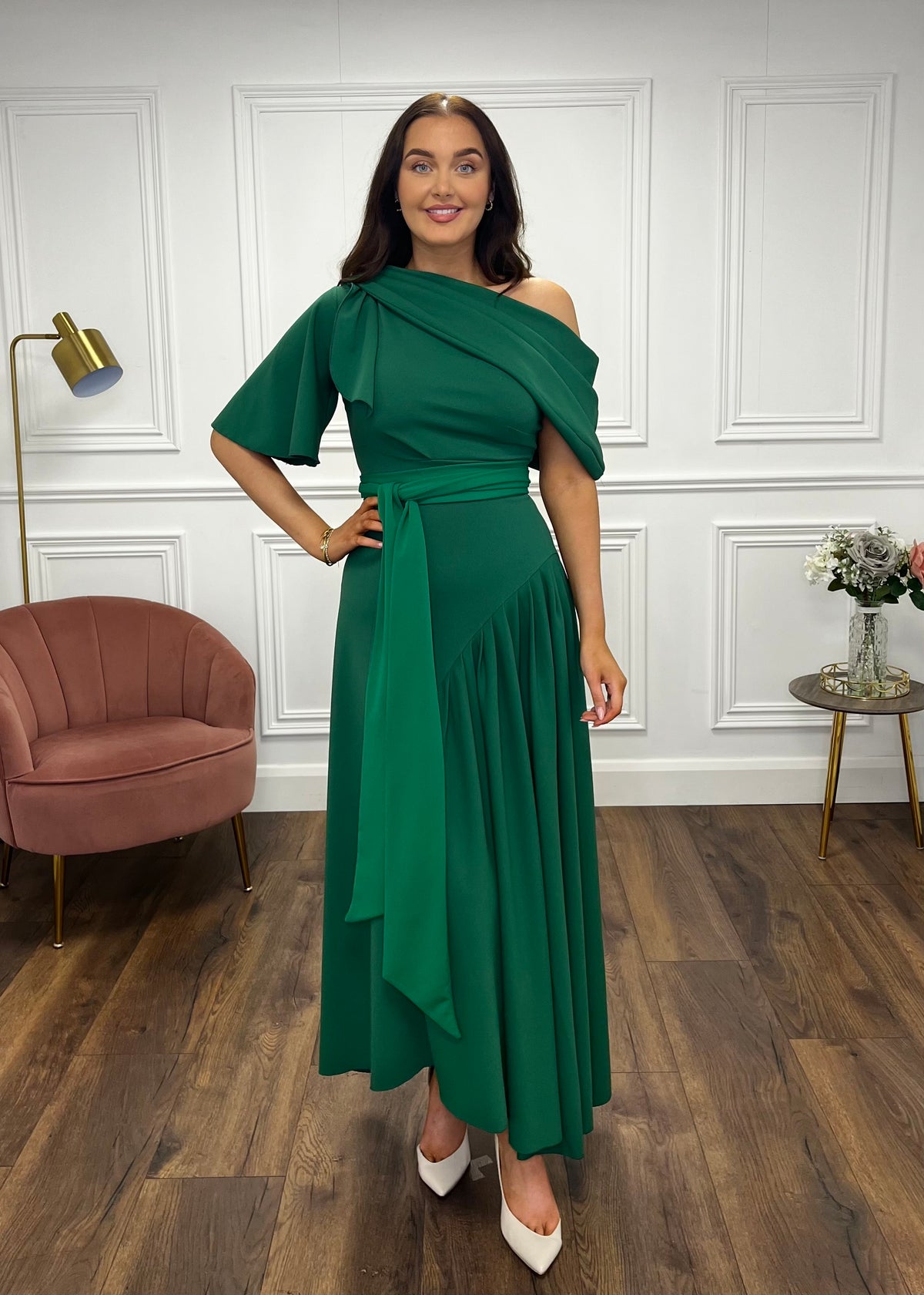 “Francesca” Dress In Green