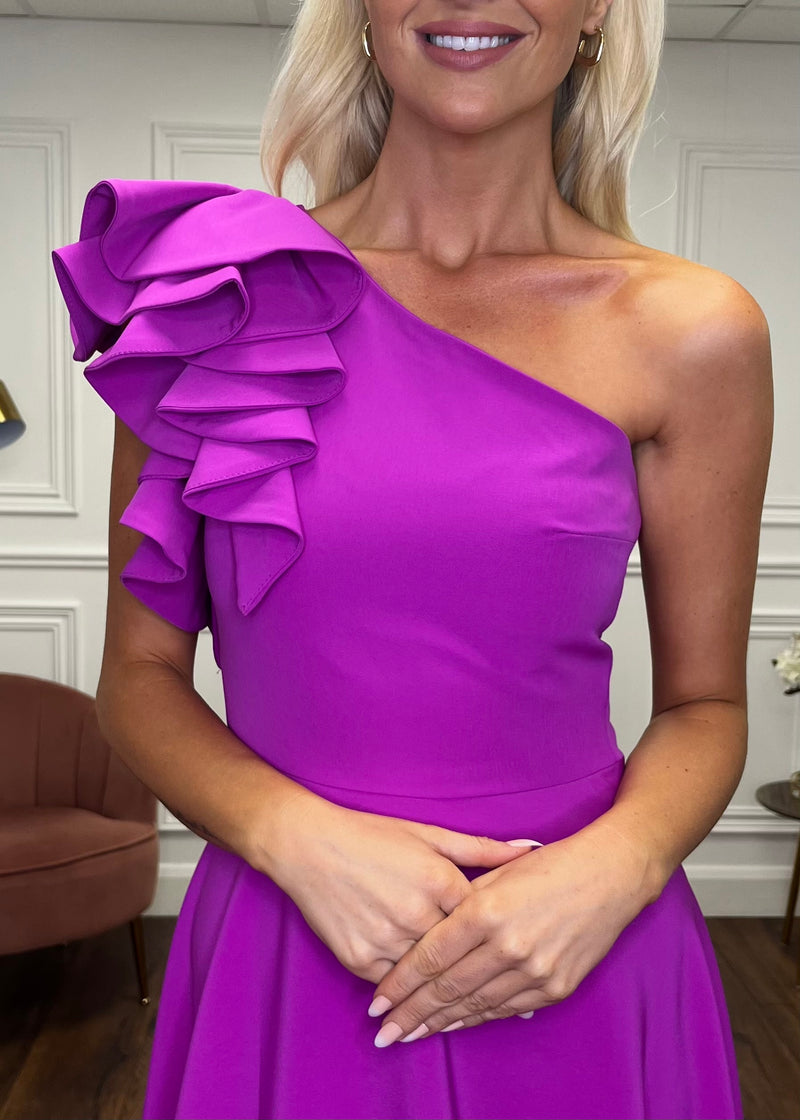 “Penelope” Dress In Magenta