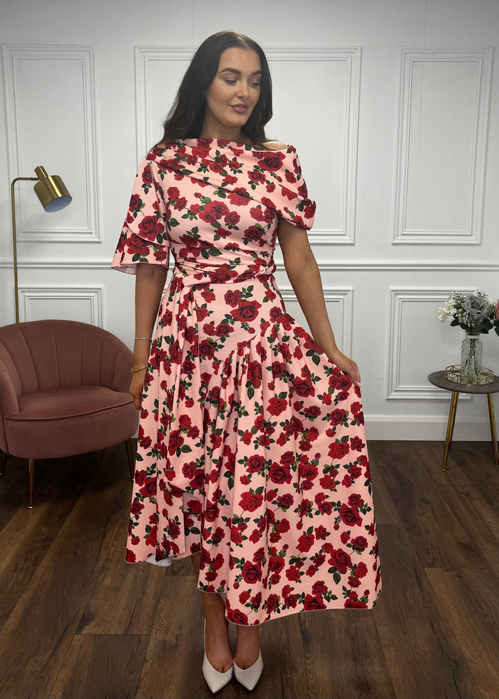 “Francesca” Dress In Floral Print