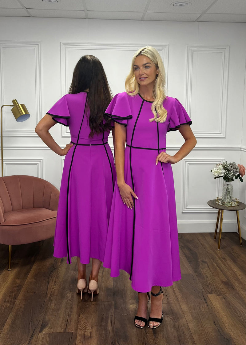 “Nessa” Dress is Magenta