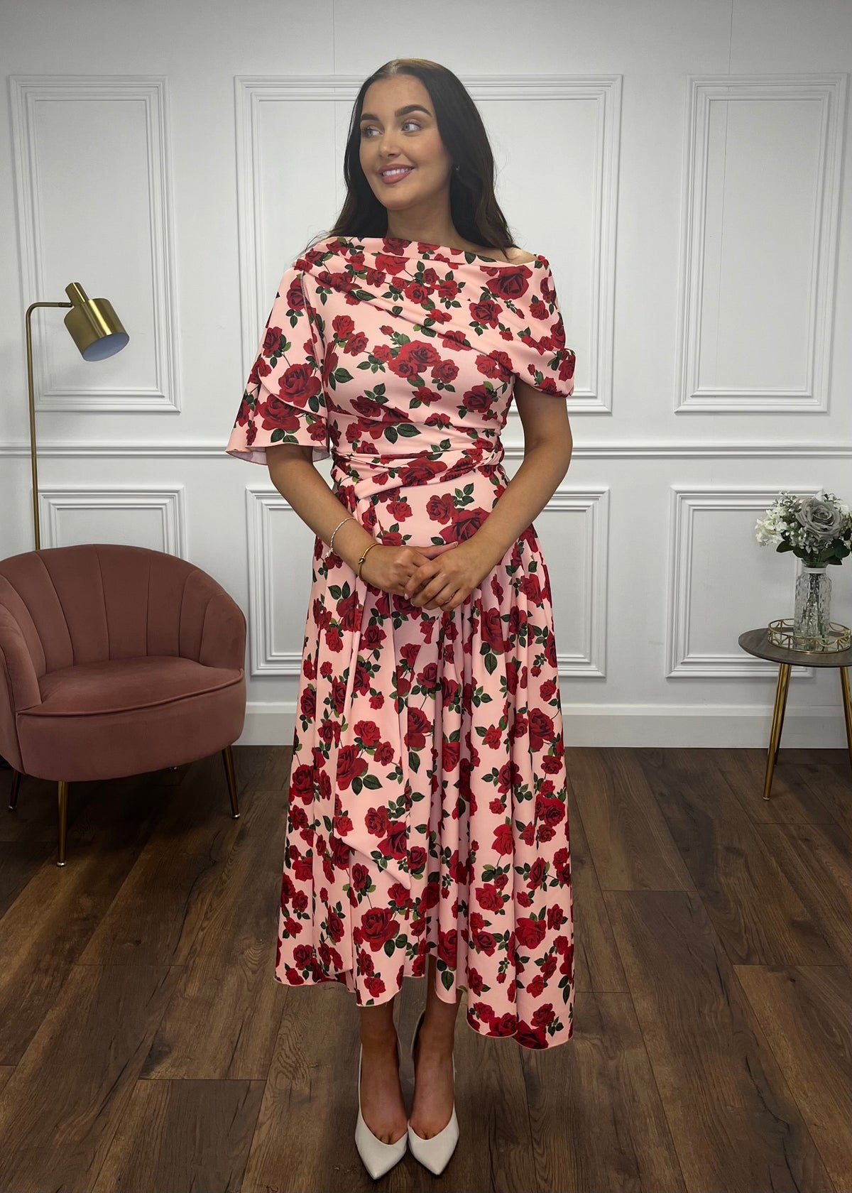 “Francesca” Dress In Floral Print