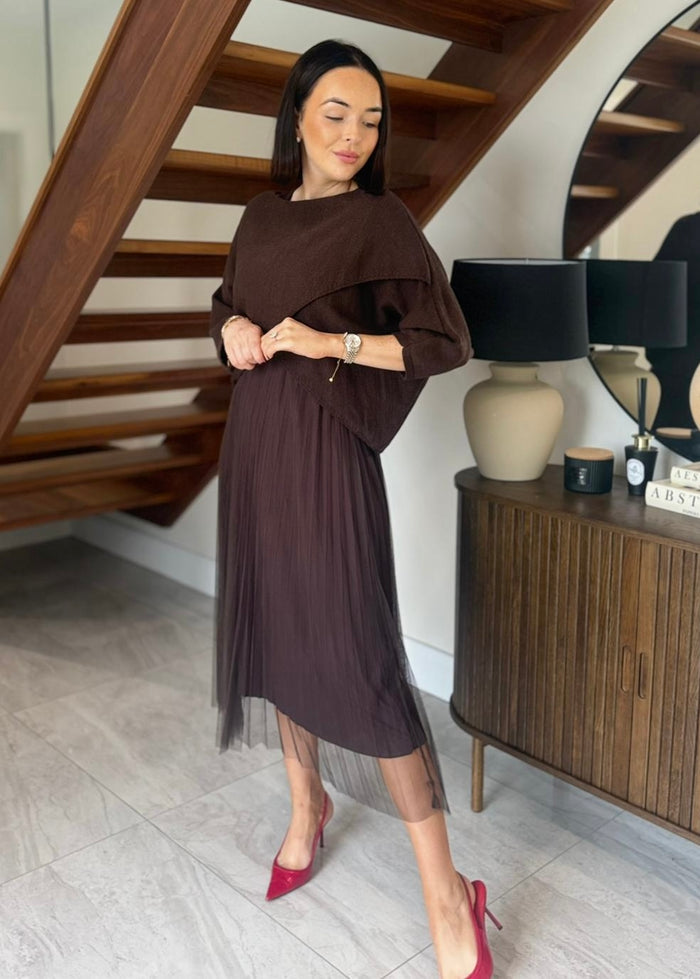 "Corey" Dress In Brown