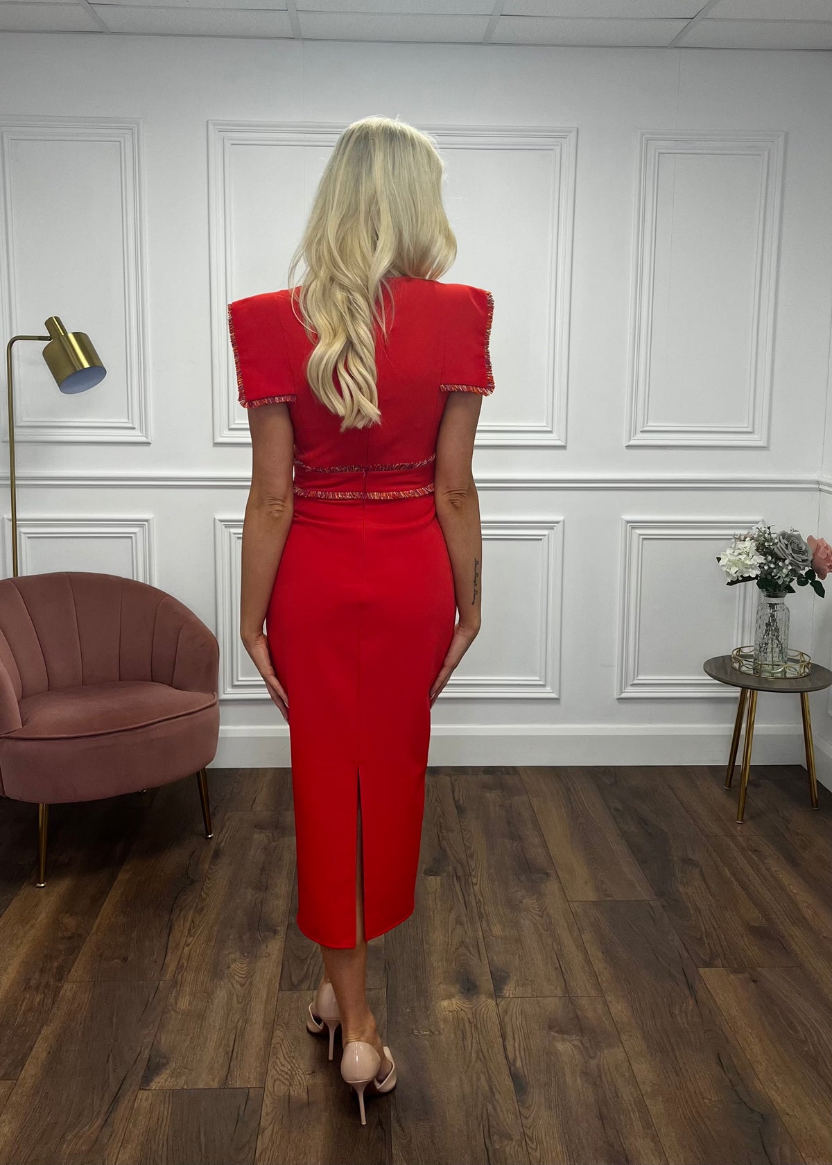 “Kylie” Dress In Red