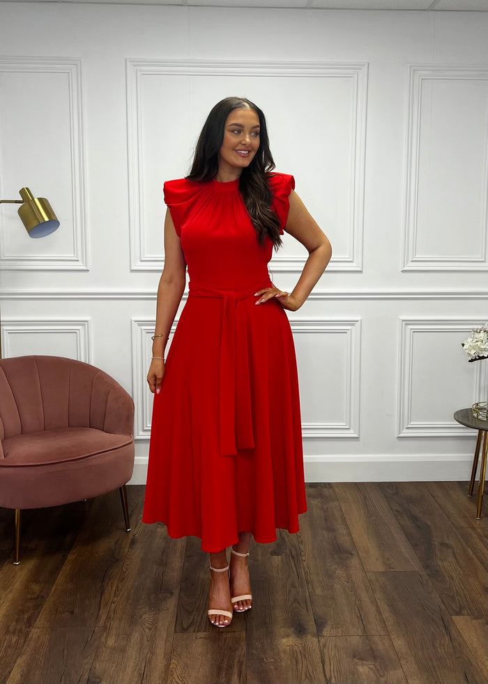 “Harlow” Dress In Red