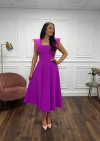 “Kelsie” Dress In Magenta