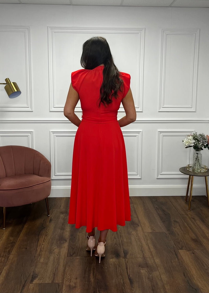 “Harlow” Dress In Red
