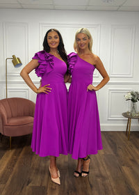 “Penelope” Dress In Magenta