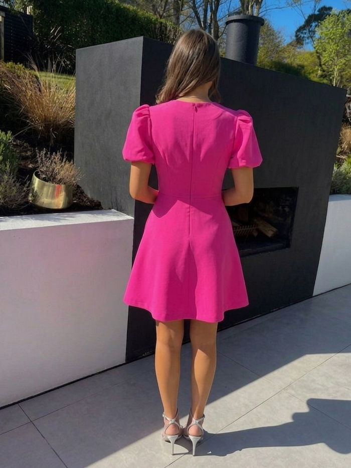 "Alice" Dress In Fuchsia