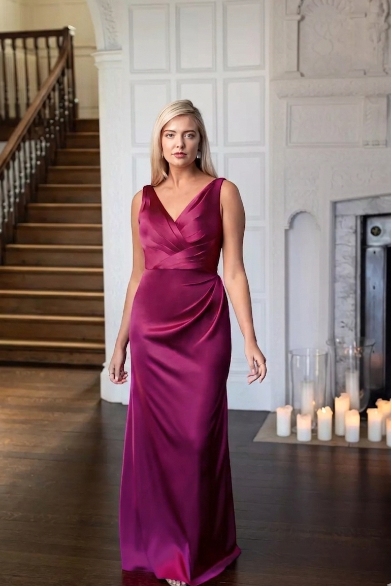 “cherry” Bridesmaid Dress