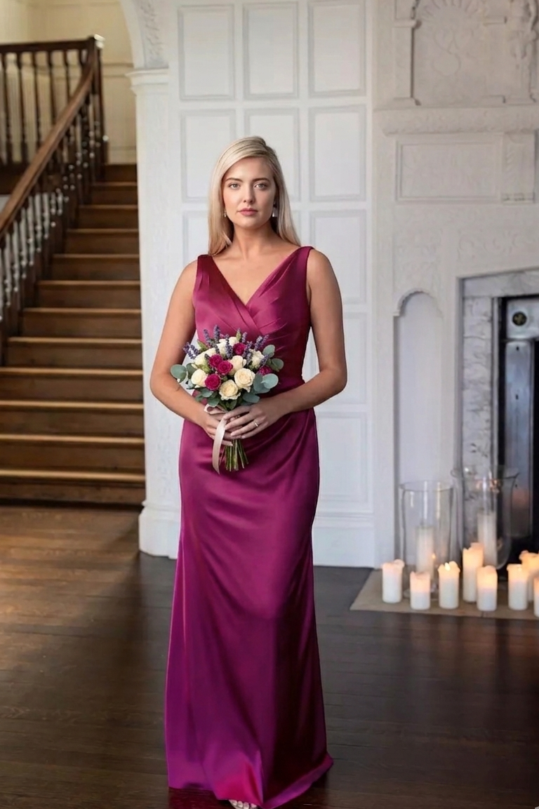 “cherry” Bridesmaid Dress