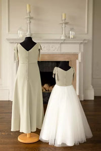 Junior Bridesmaid Dress And Matching Flower girl Dress