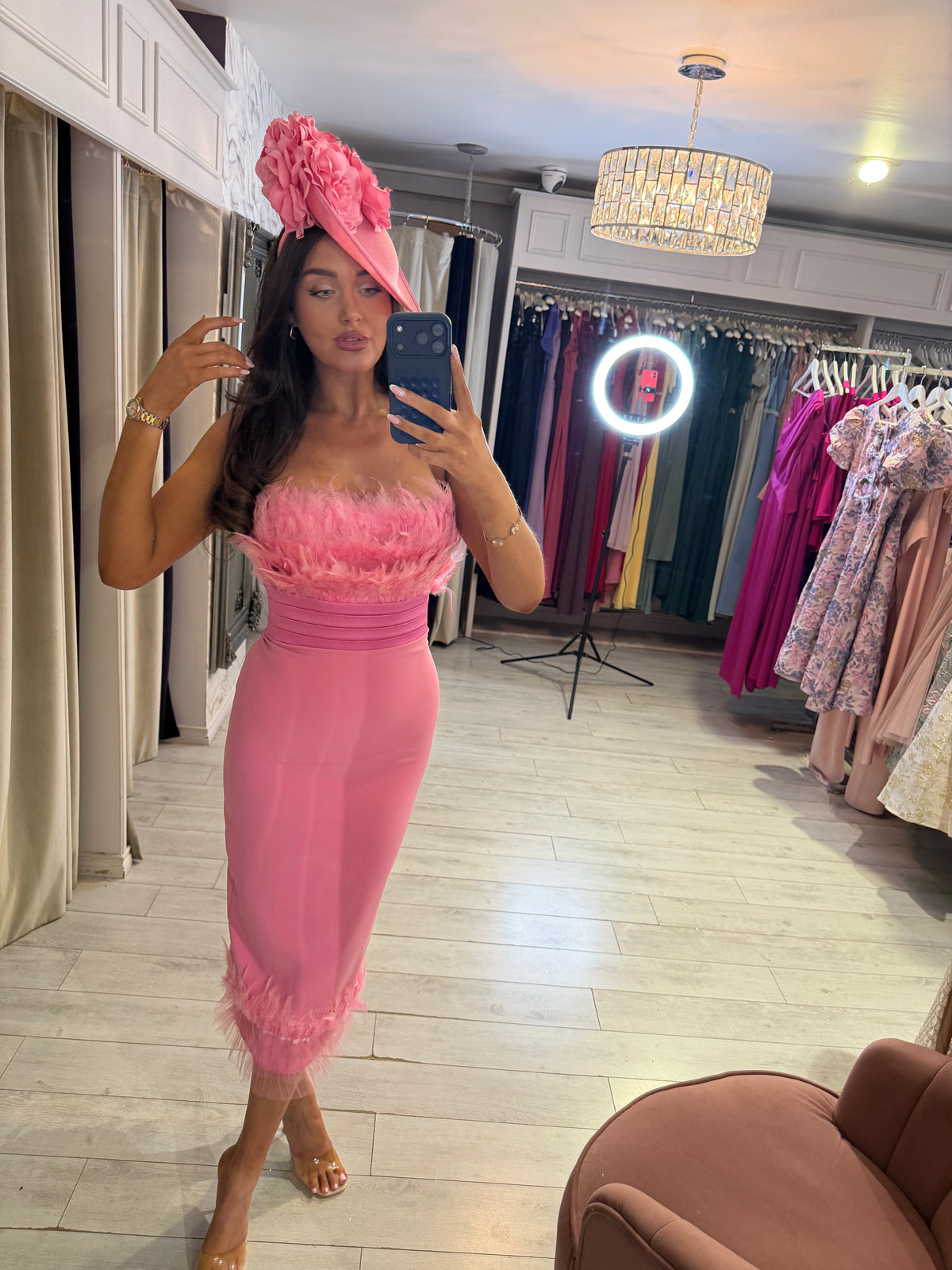 “Aimee” Dress in dusky Pink