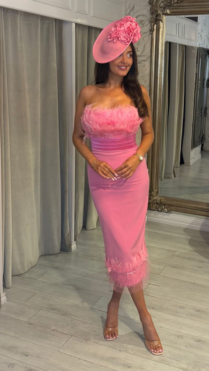 “Aimee” Dress in dusky Pink