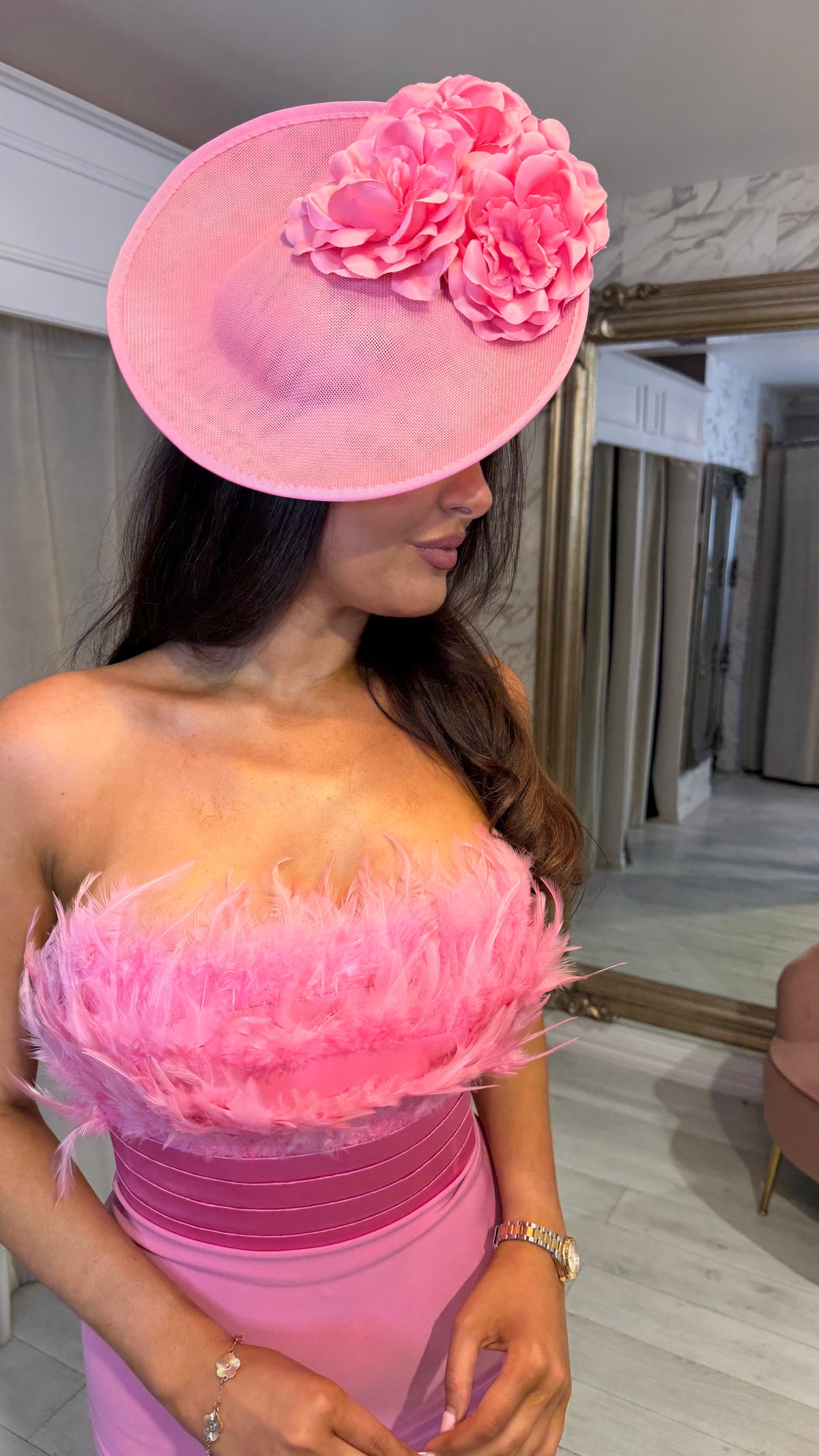 “Aimee” Dress in dusky Pink