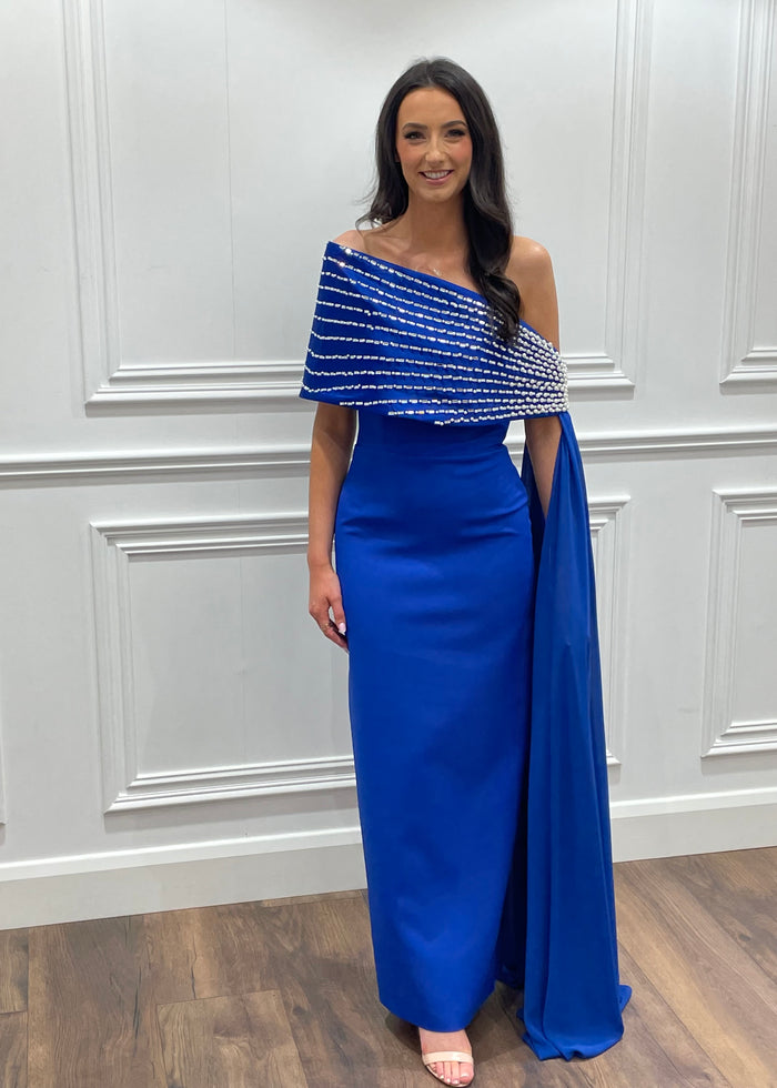 ”Paisley” Dress In Royal