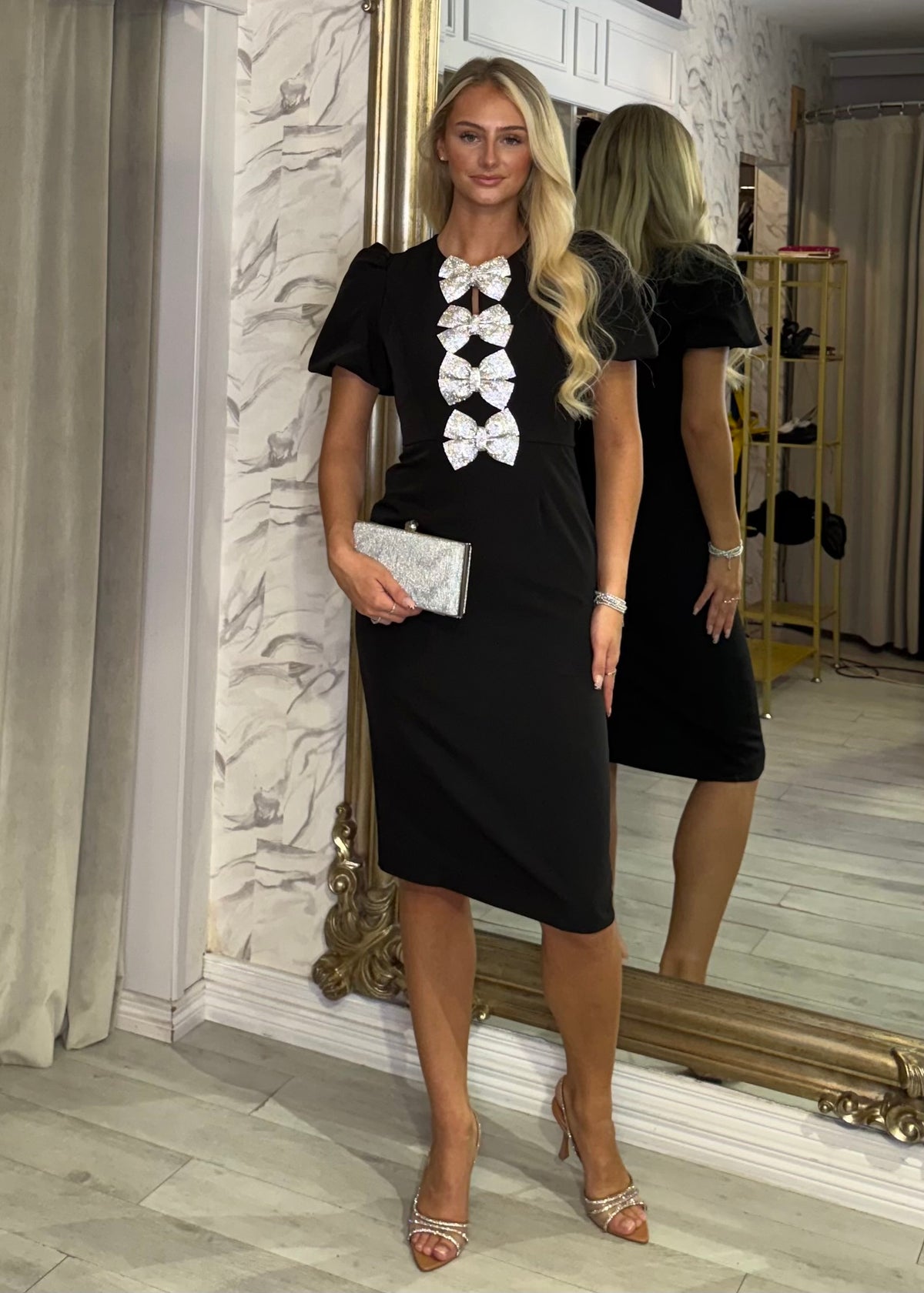 "Lipsy" Dress In Black