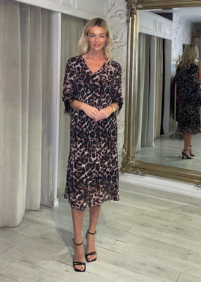 “Tamara” Dress In Leopard Print