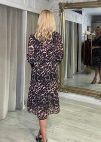 “Tamara” Dress In Leopard Print