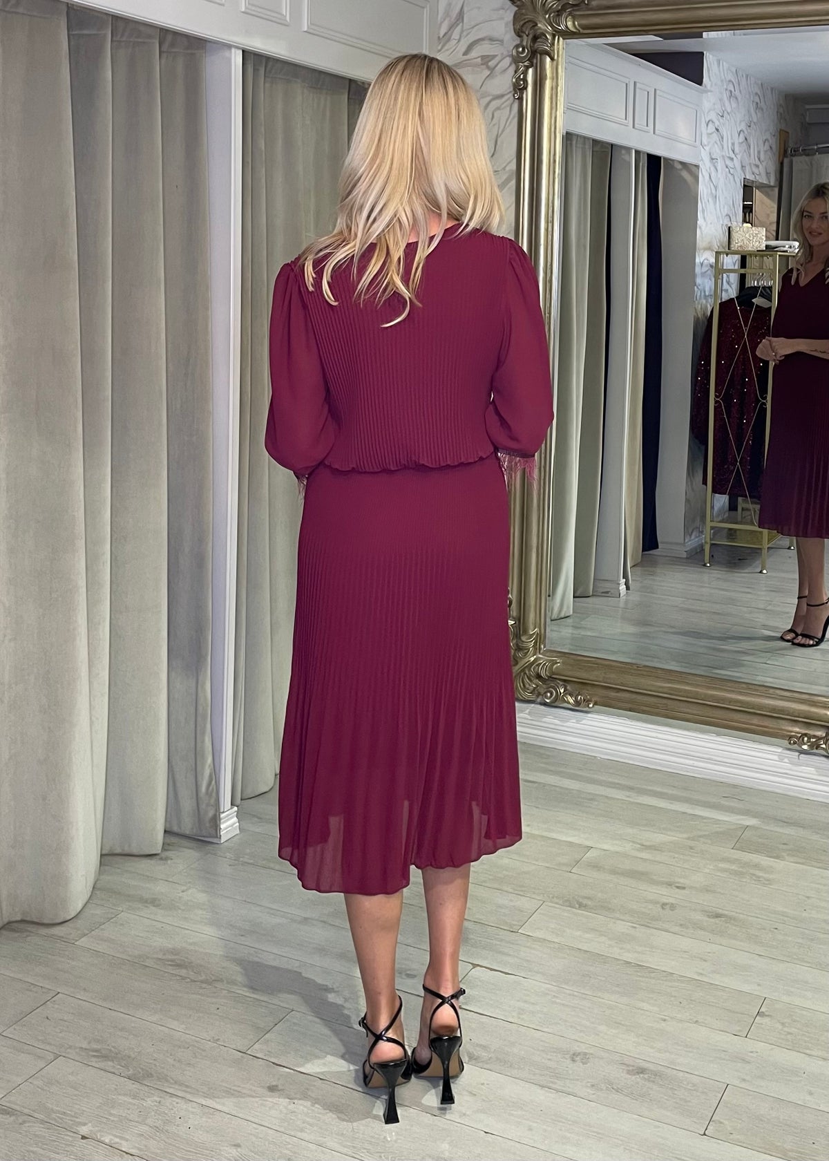 “Allison” Dress In Mulberry